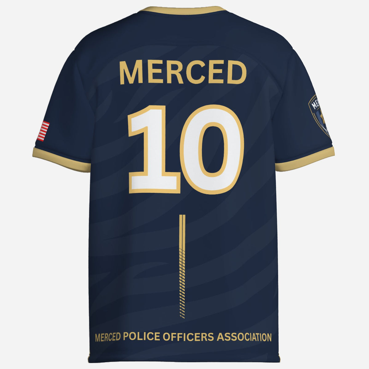 SLYR Apparel #10 MPOA Soccer Jersey for the Merced Police Officers Association Football Club