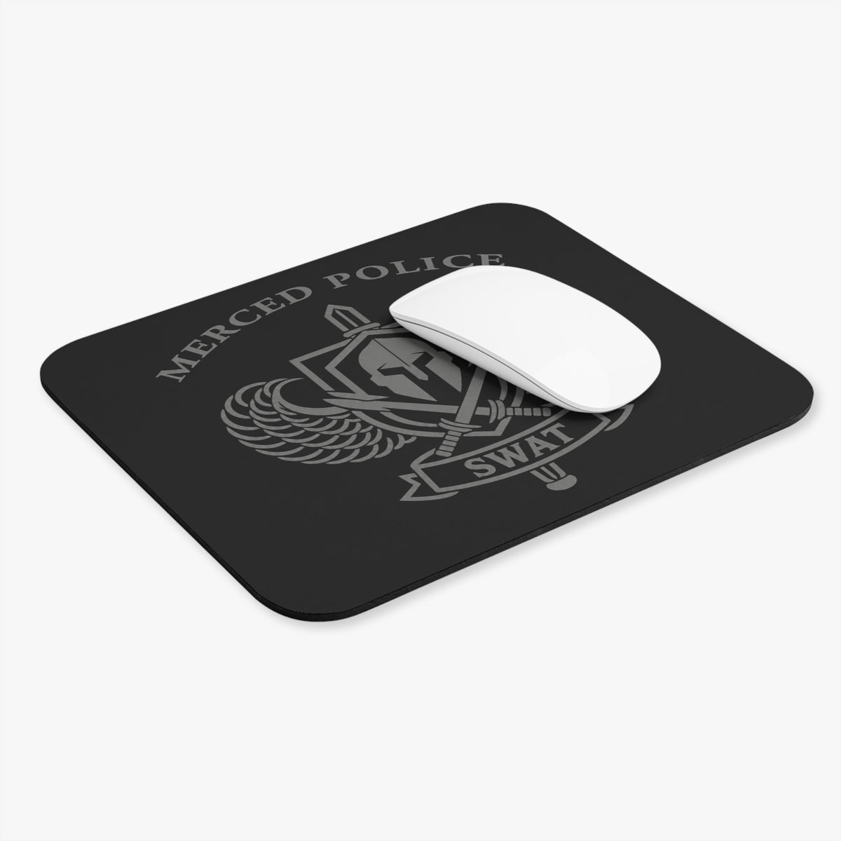 Merced Police SWAT Mouse Pad 9"x8" by SLYR Apparel — product image 3