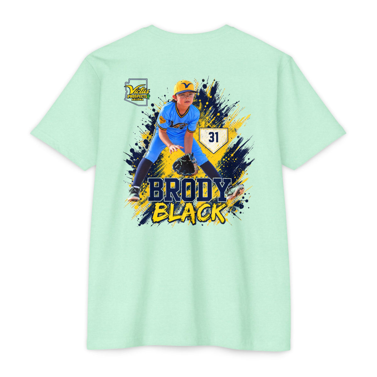 Brody Black #31 baseball supporter T-shirt - SLYR Apparel