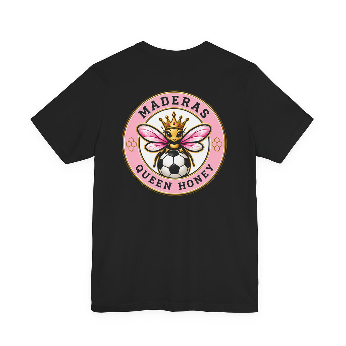 Queen Honey Soccer Tee - Maderas Graphic T‑Shirt by SLYR Apparel - product image 1