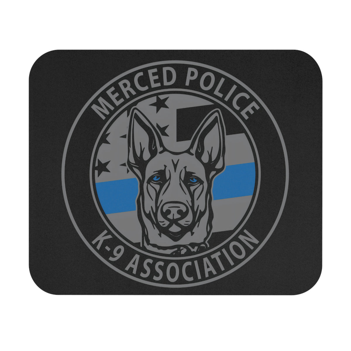 Merced Police K-9 Association Rectangle Mouse Pad 9"x8" by SLYR Apparel — product image 1
