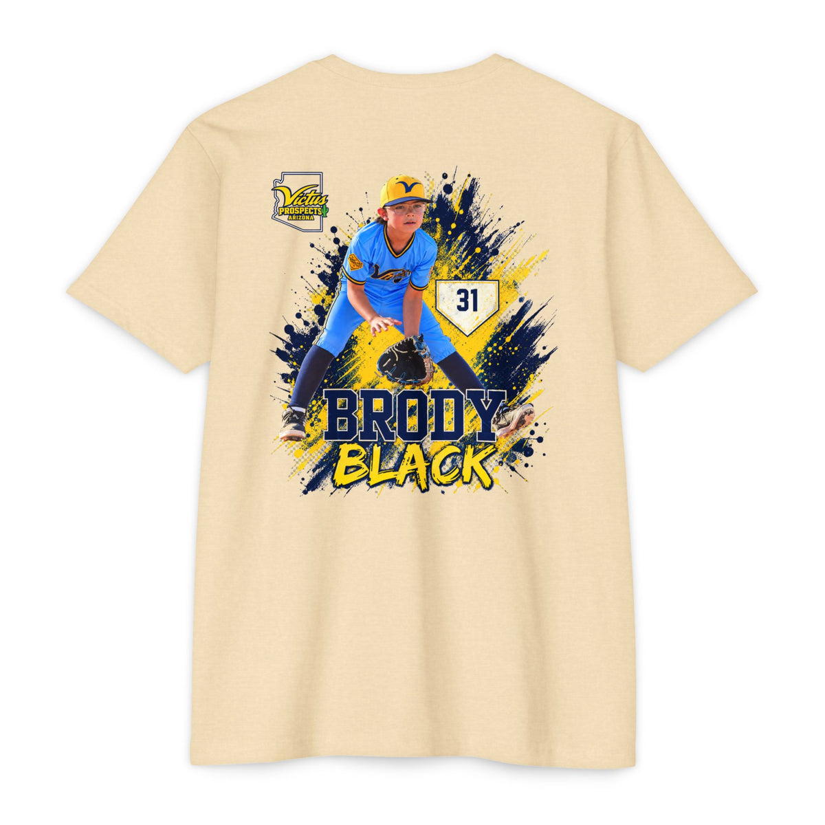 Brody Black personalized baseball apparel - SLYR Apparel