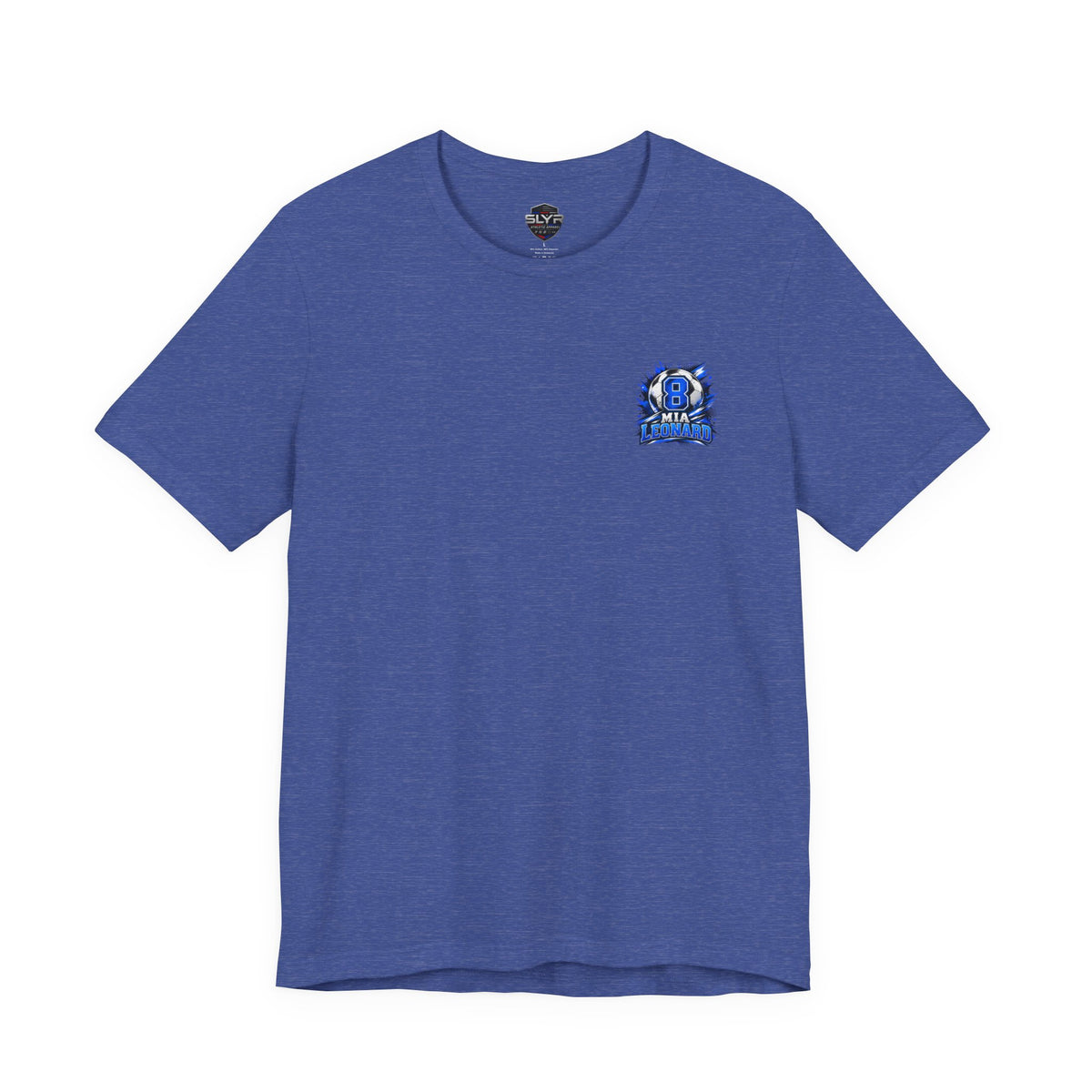 Mia Leonard custom name soccer tee - SLYR Apparel