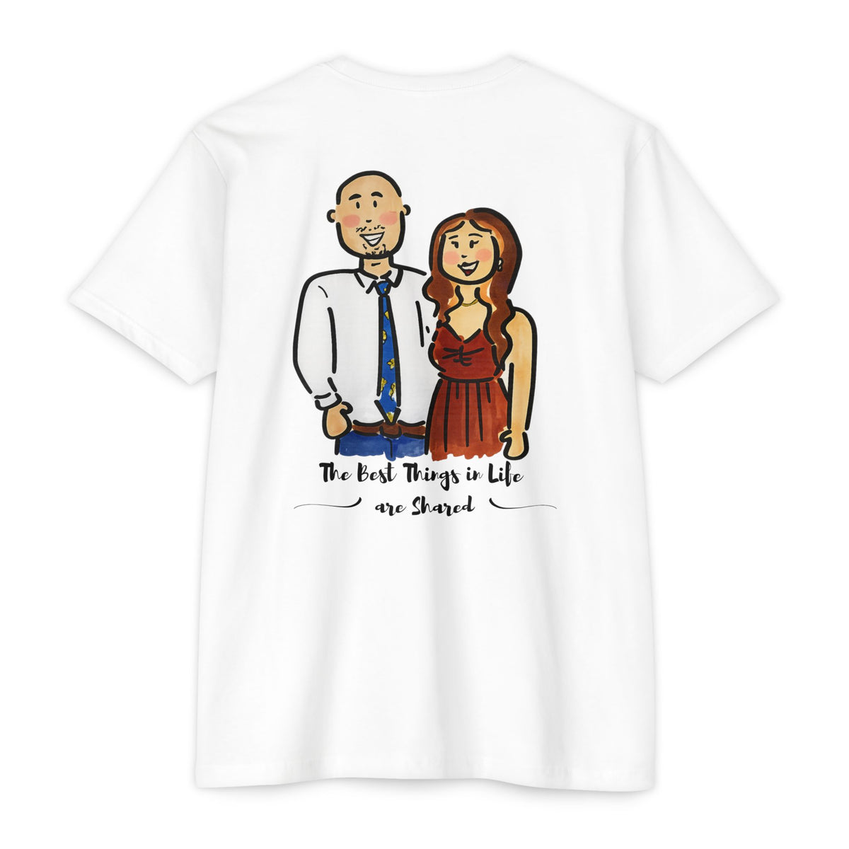 Best Things in Life Are Shared couple T-shirt by SLYR Apparel - product view 8