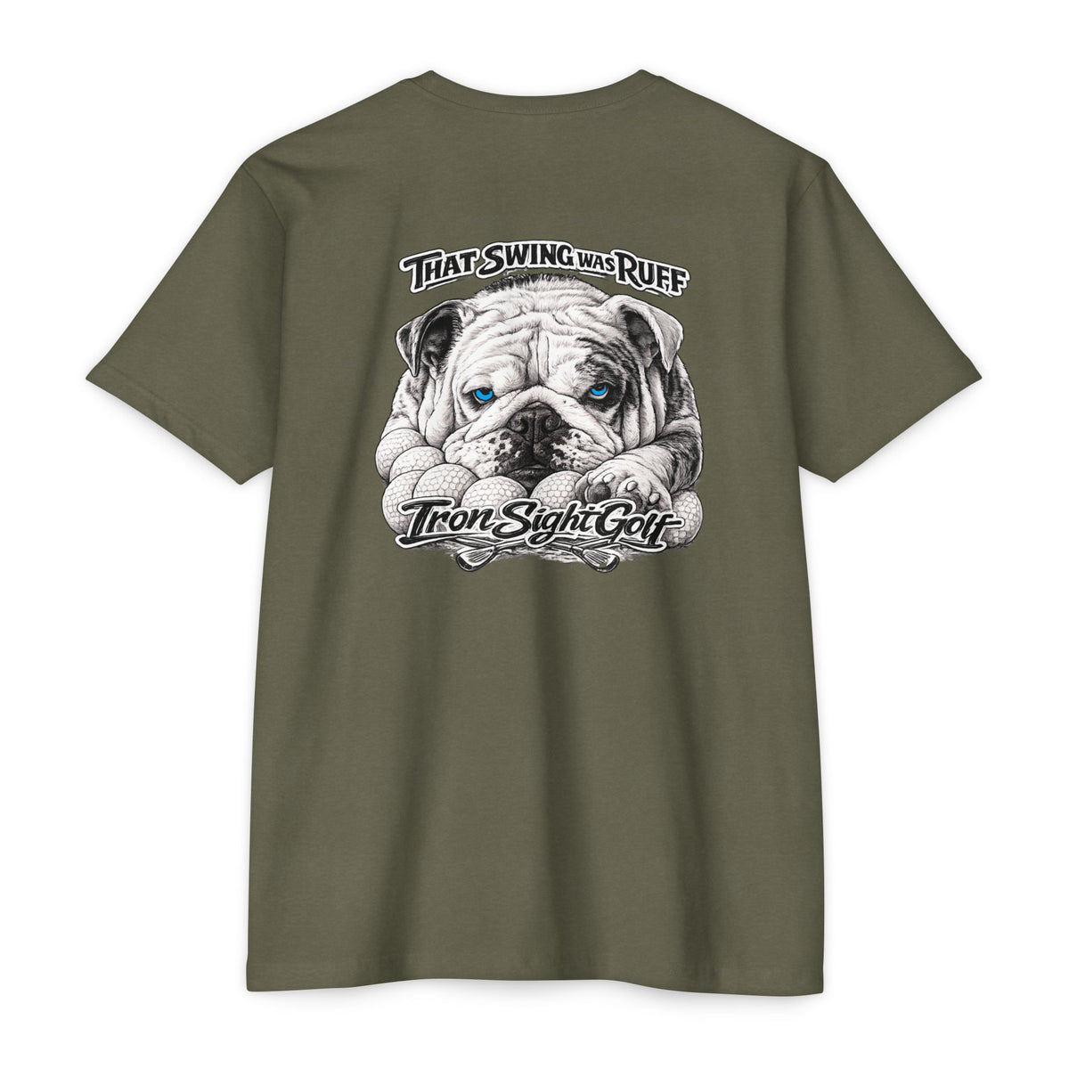 That Swing Was Ruff bulldog golf T-shirt by SLYR Apparel - product view 10