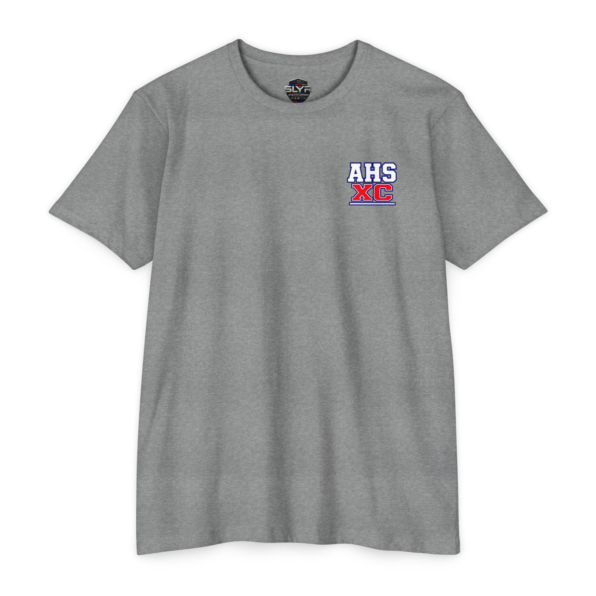 Atwater Cross Country AHS XC front and back T-shirt by SLYR Apparel — product view 4