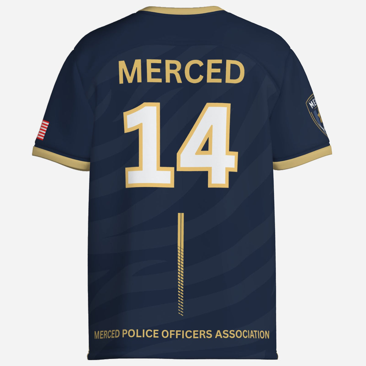 SLYR Apparel #14 MPOA Soccer Jersey for the Merced Police Officers Association Football Club