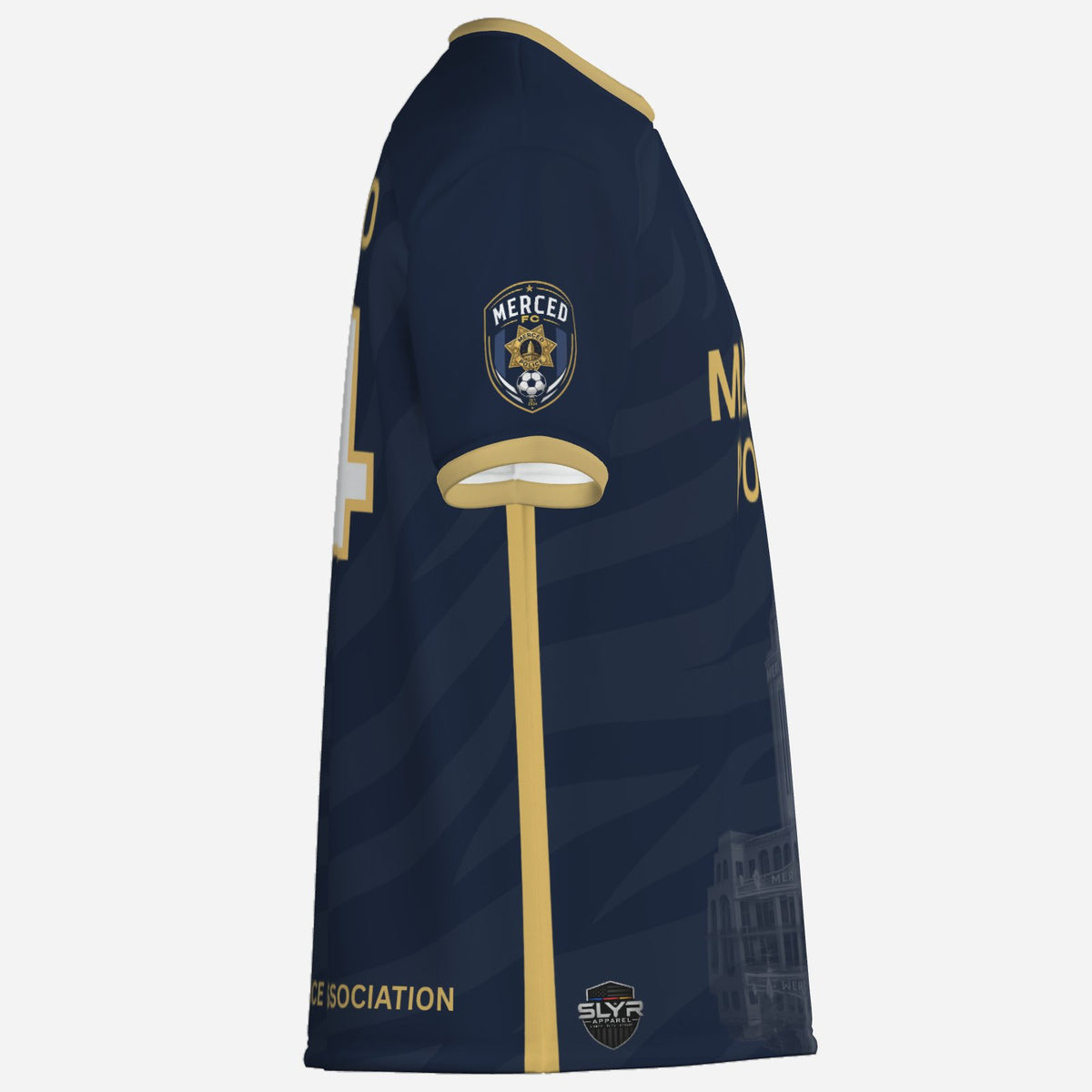 SLYR Apparel #14 MPOA Soccer Jersey for the Merced Police Officers Association Football Club