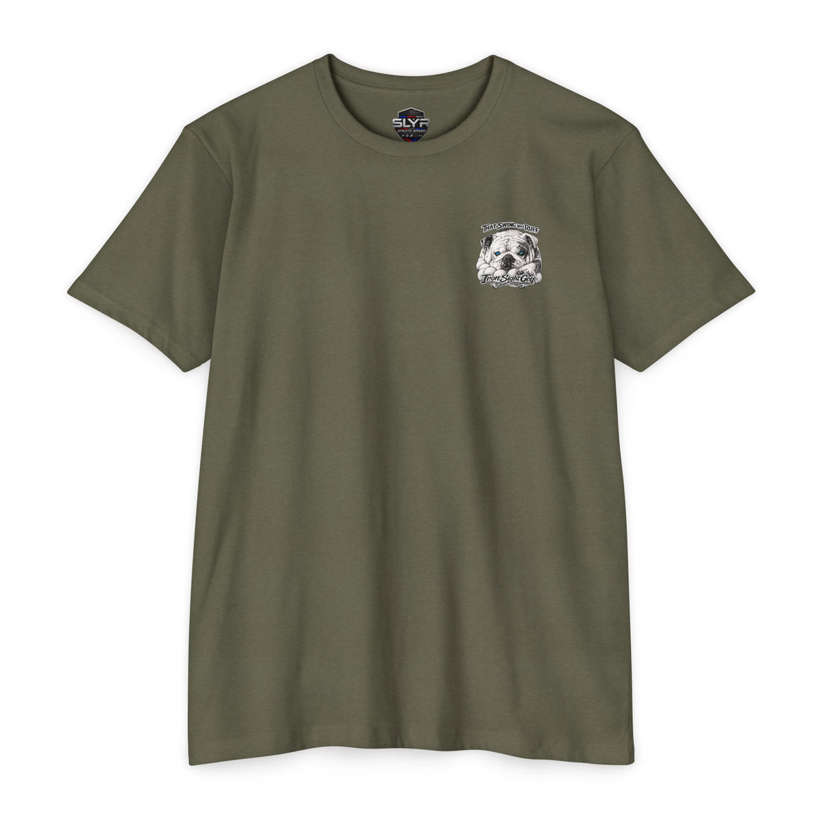 That Swing Was Ruff bulldog golf T-shirt by SLYR Apparel - product view 3