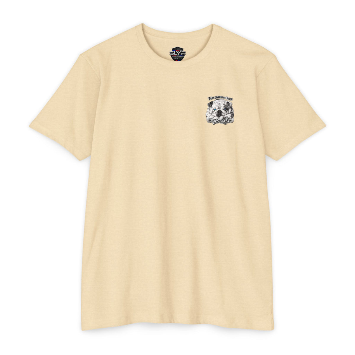 That Swing Was Ruff bulldog golf T-shirt by SLYR Apparel - product view 2