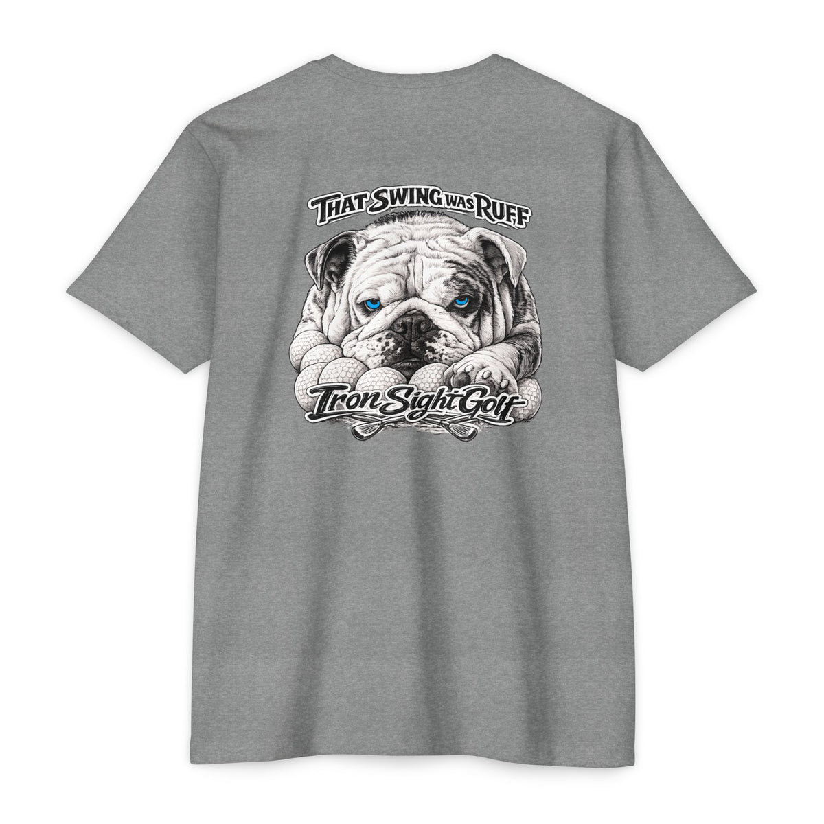 That Swing Was Ruff bulldog golf T-shirt by SLYR Apparel - product view 13