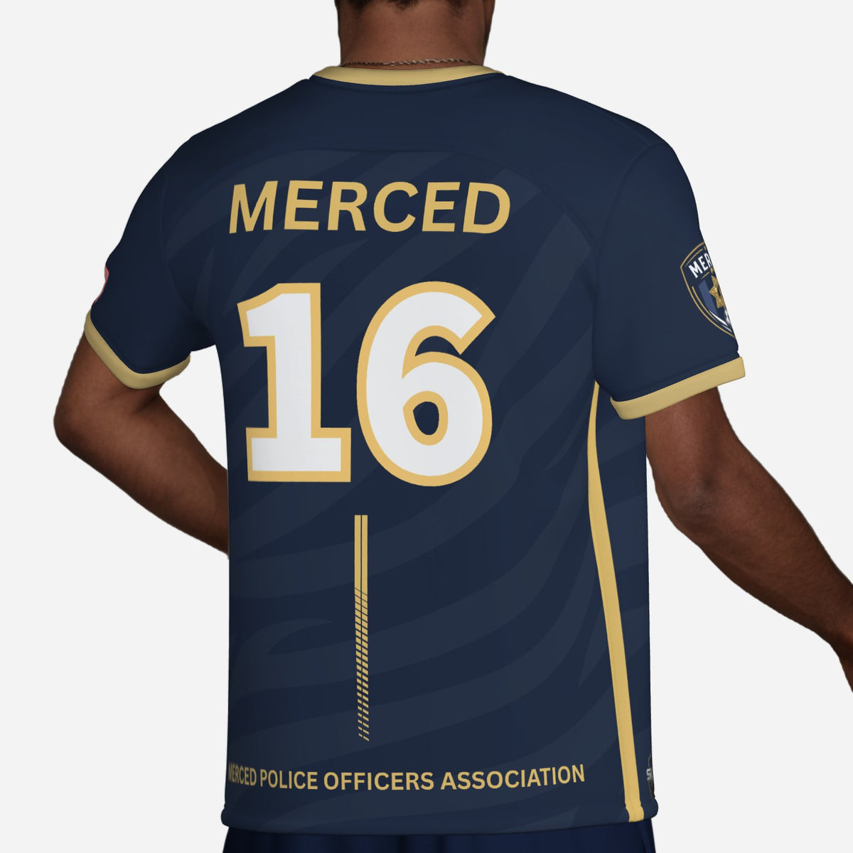 SLYR Apparel #16 MPOA Soccer Jersey for the Merced Police Officers Association Football Club