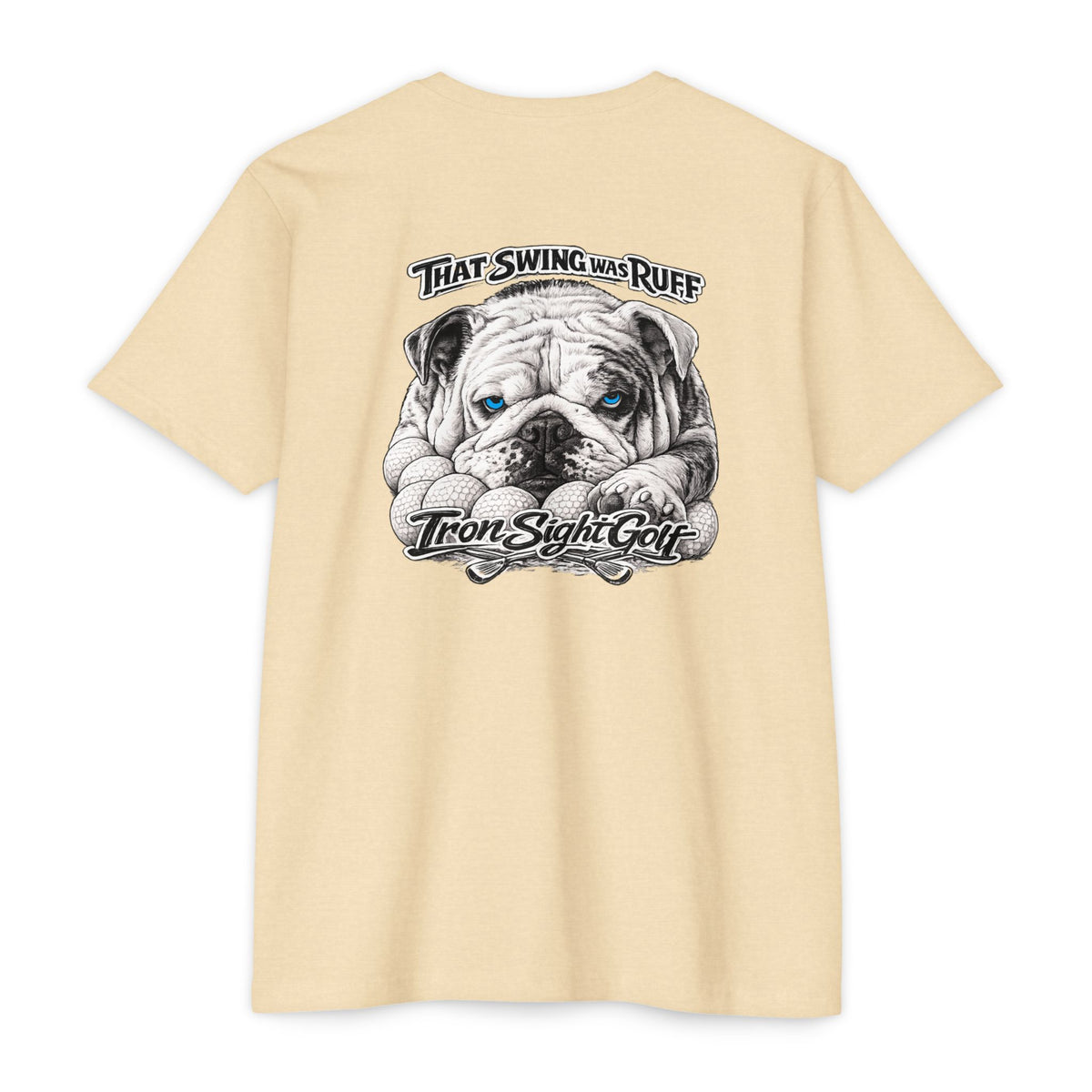 That Swing Was Ruff bulldog golf T-shirt by SLYR Apparel - product view 9