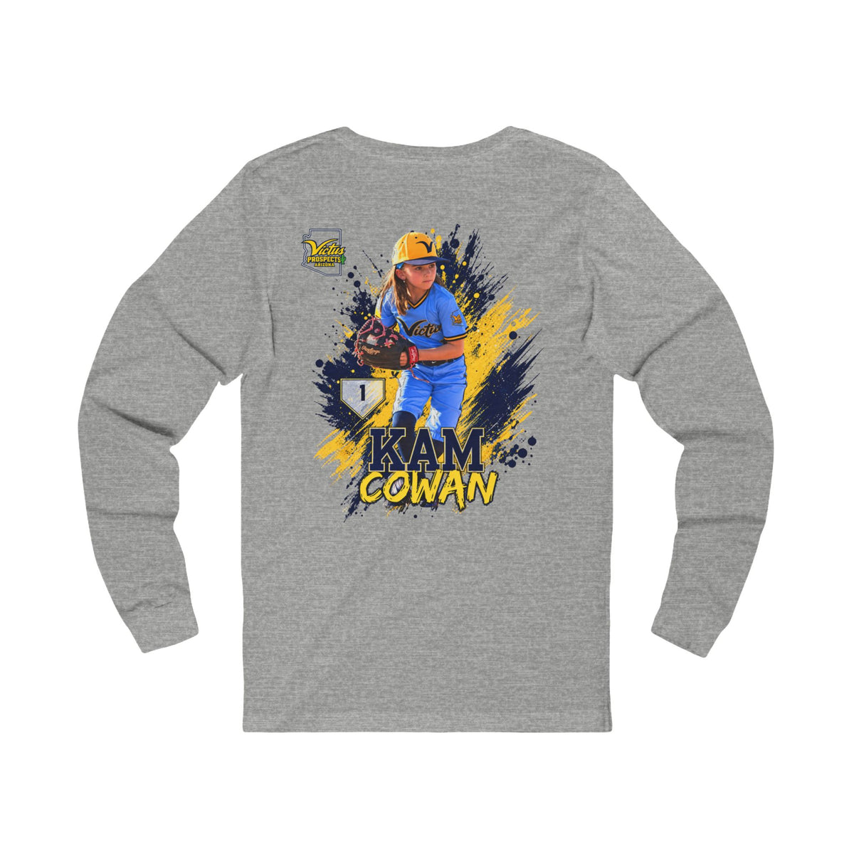 Kam Cowan player graphic baseball long sleeve apparel - SLYR Apparel