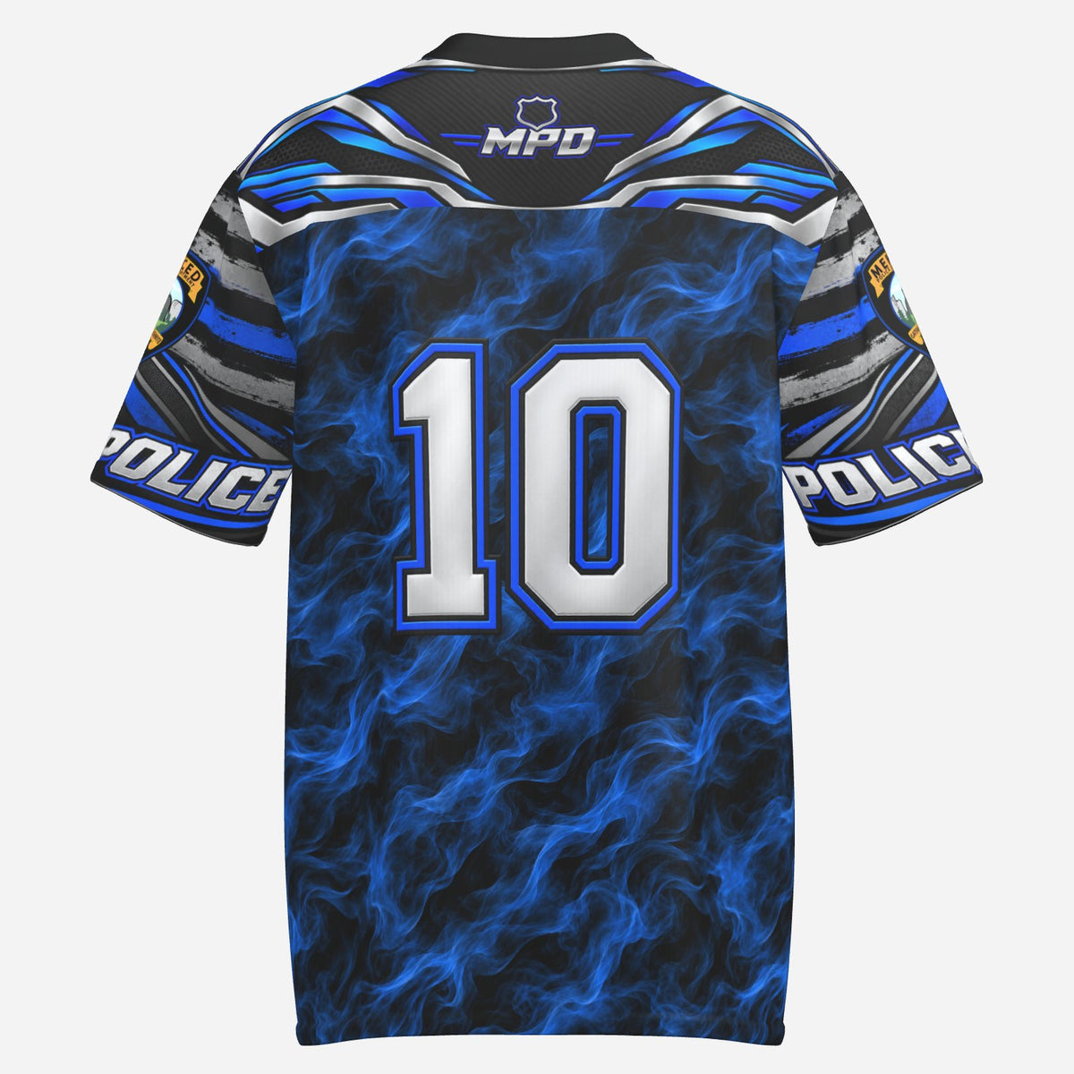 SLYR Apparel number 10 City Police athletic jersey product photo 2