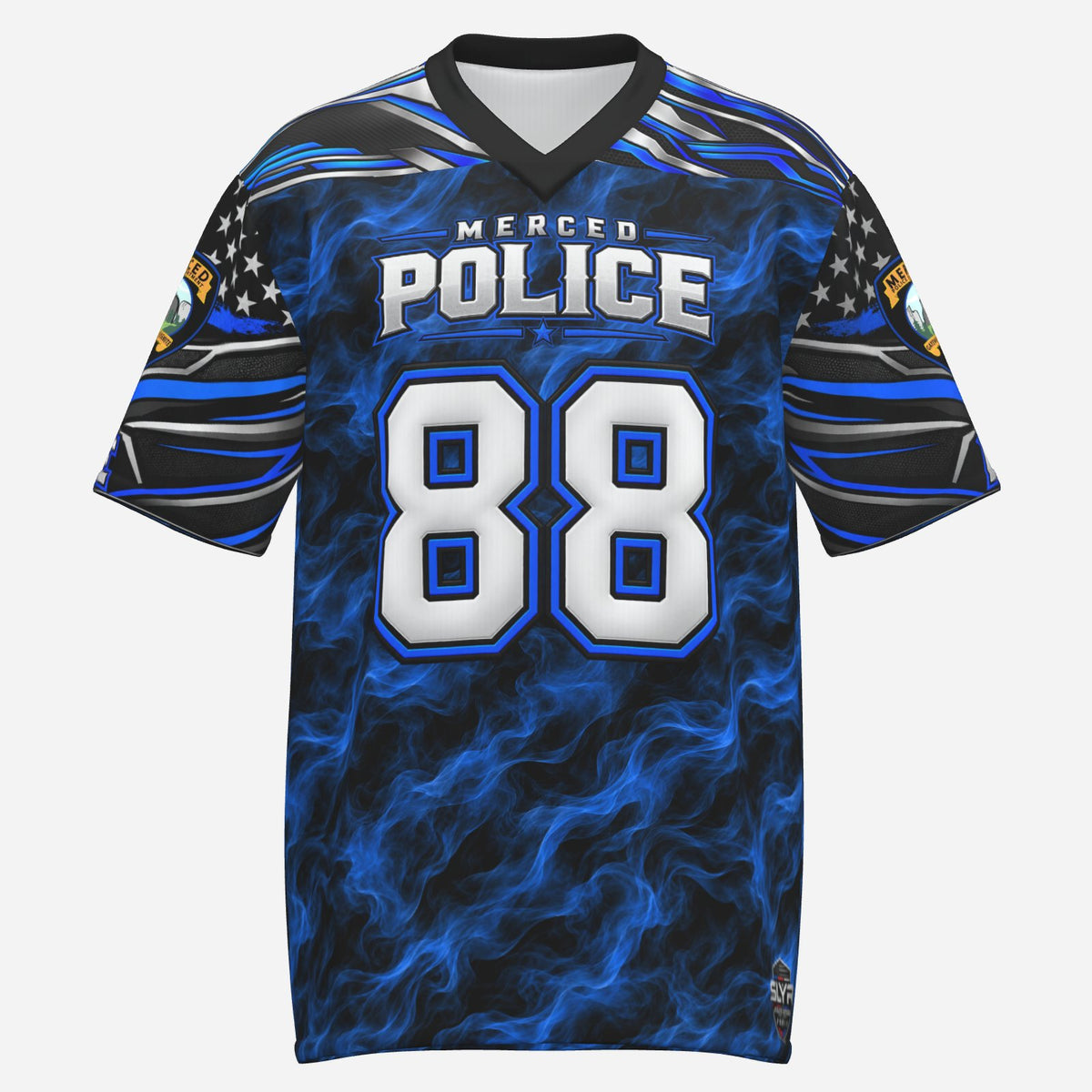 SLYR Apparel number 88 City Police athletic jersey product photo 1