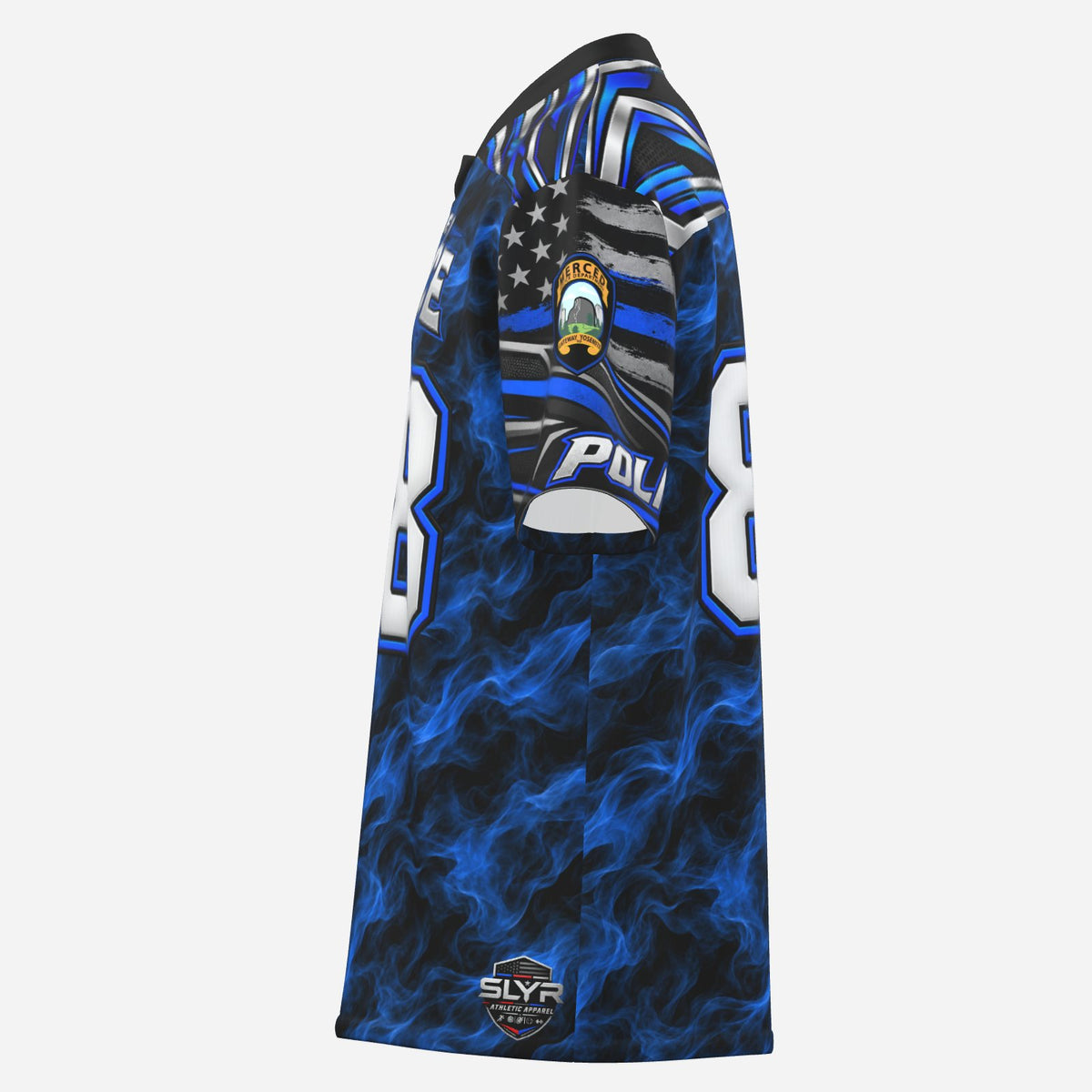 SLYR Apparel number 88 City Police athletic jersey product photo 4
