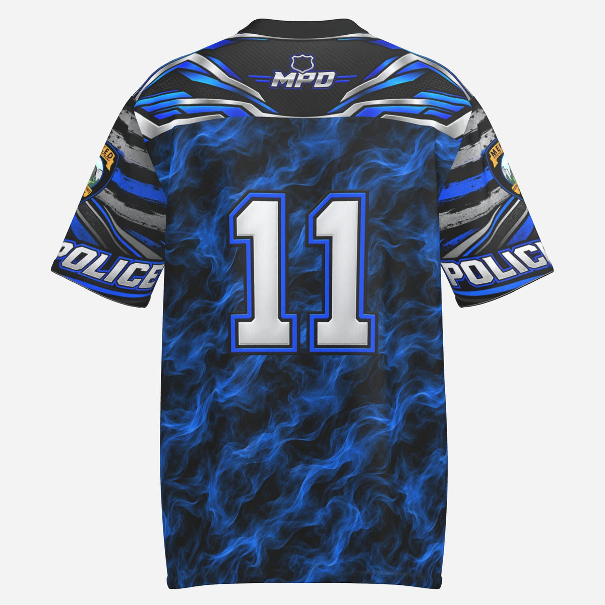 SLYR Apparel number 11 City Police athletic jersey product photo 2