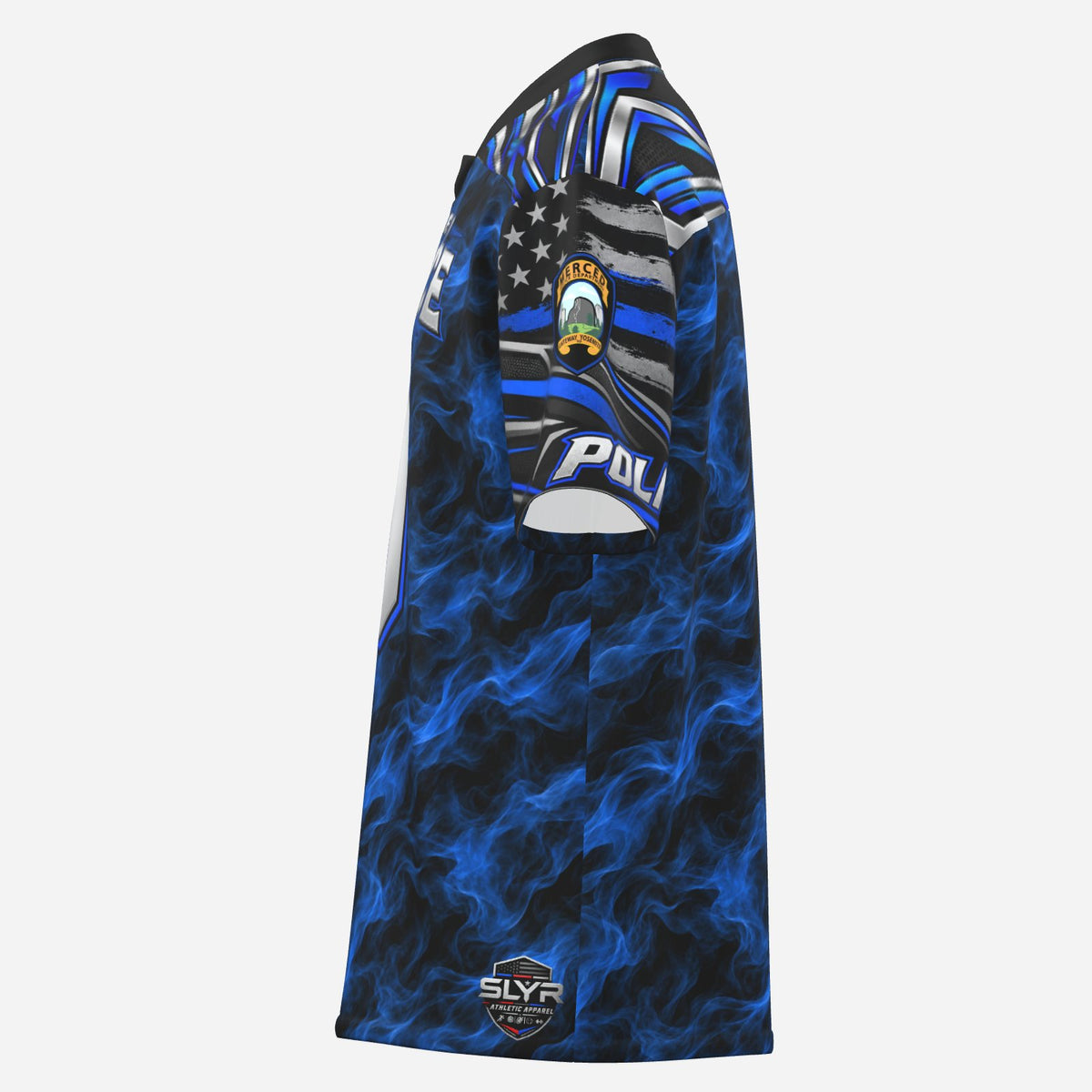 SLYR Apparel number 9 City Police athletic jersey product photo 4