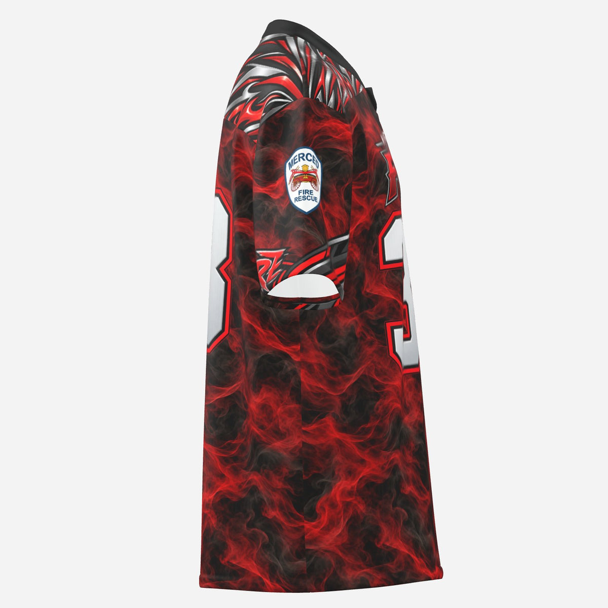 SLYR Apparel City Fire athletic jersey number 33, product image 3