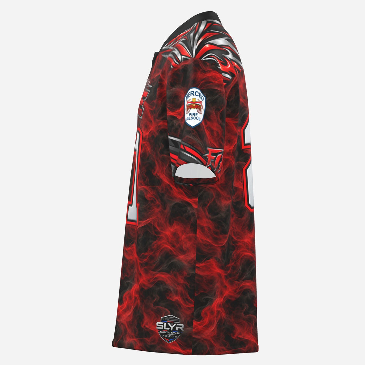 SLYR Apparel City Fire athletic jersey number 21, product image 4
