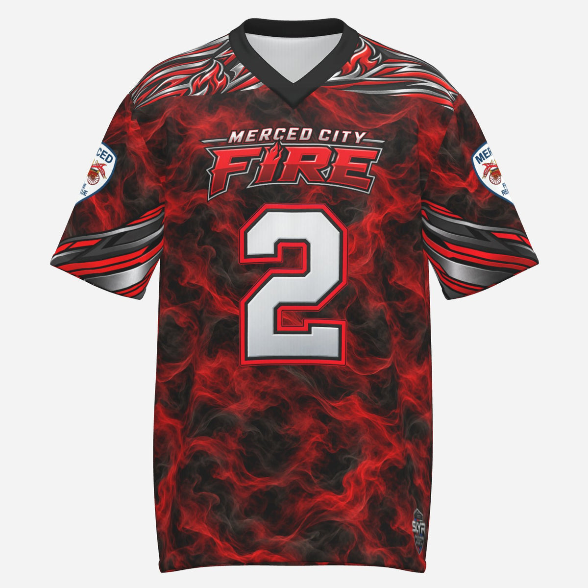 SLYR Apparel City Fire athletic jersey number 2, product image 1