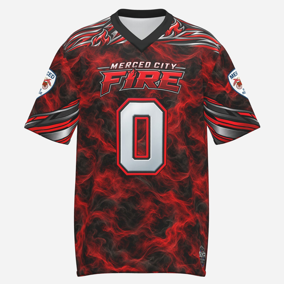 SLYR Apparel City Fire athletic jersey number 0, product image 1