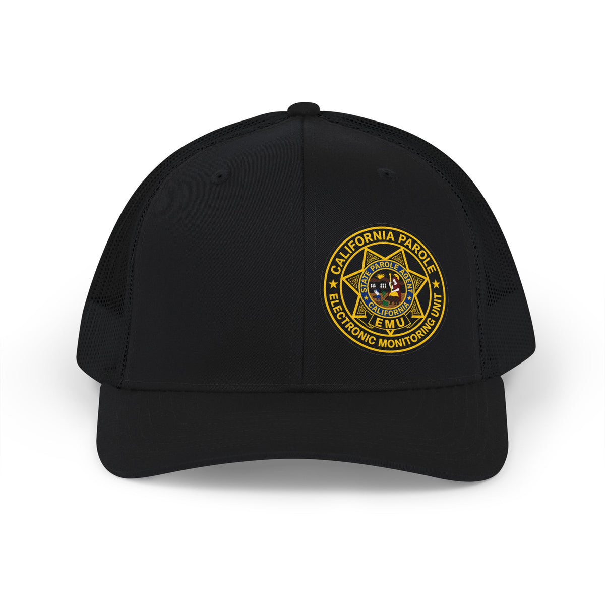 CDC Parole EMU Trucker Hat – Richardson 112 by SLYR Apparel – product view 1