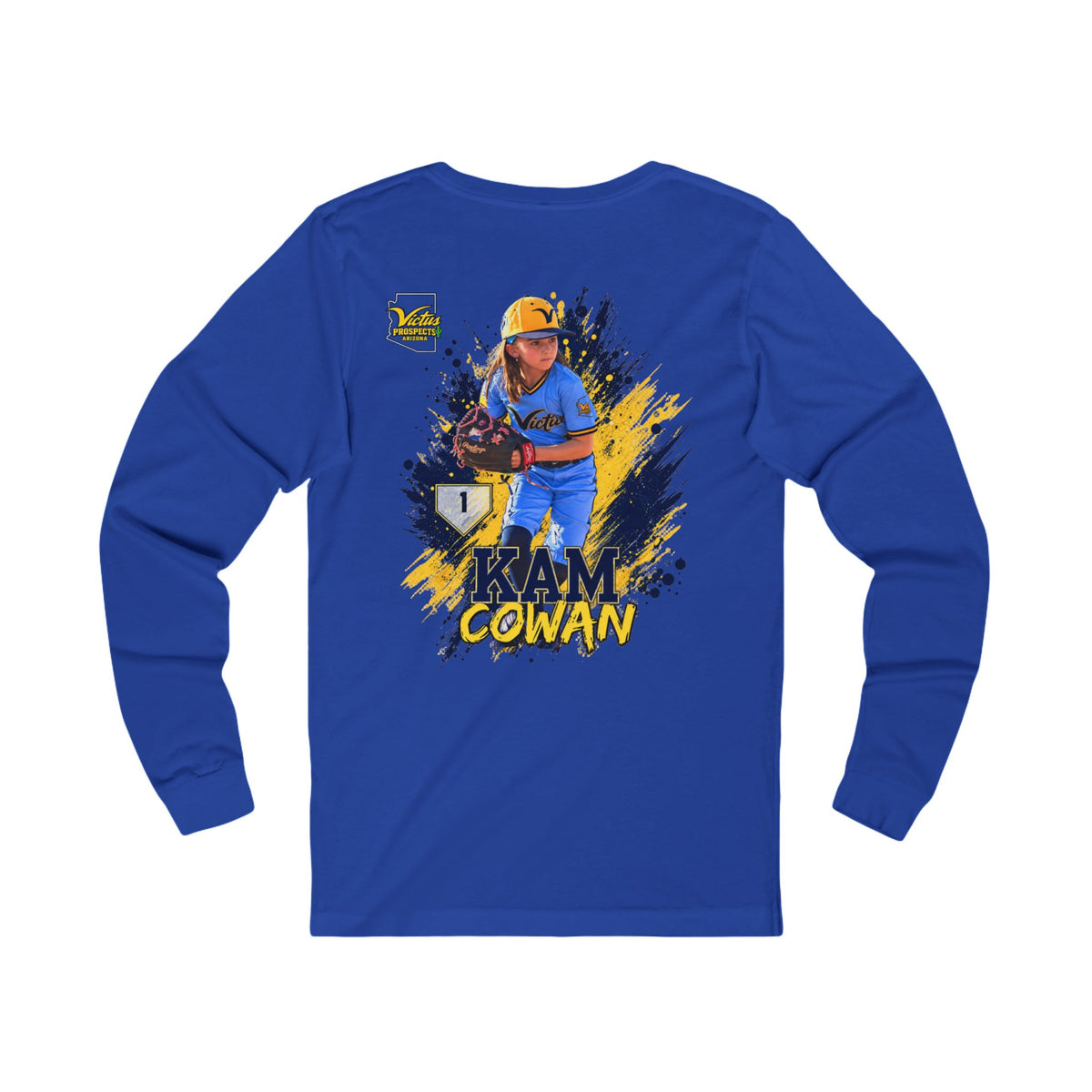 Kam Cowan personalized baseball shirt mockup - SLYR Apparel