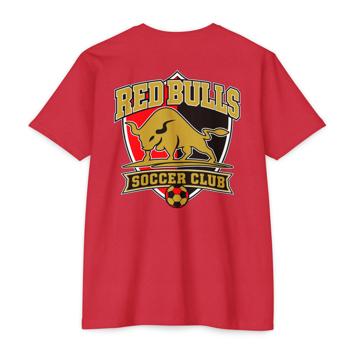Red Bulls Soccer Club front and back print graphic T-shirt by SLYR Apparel - product image 4