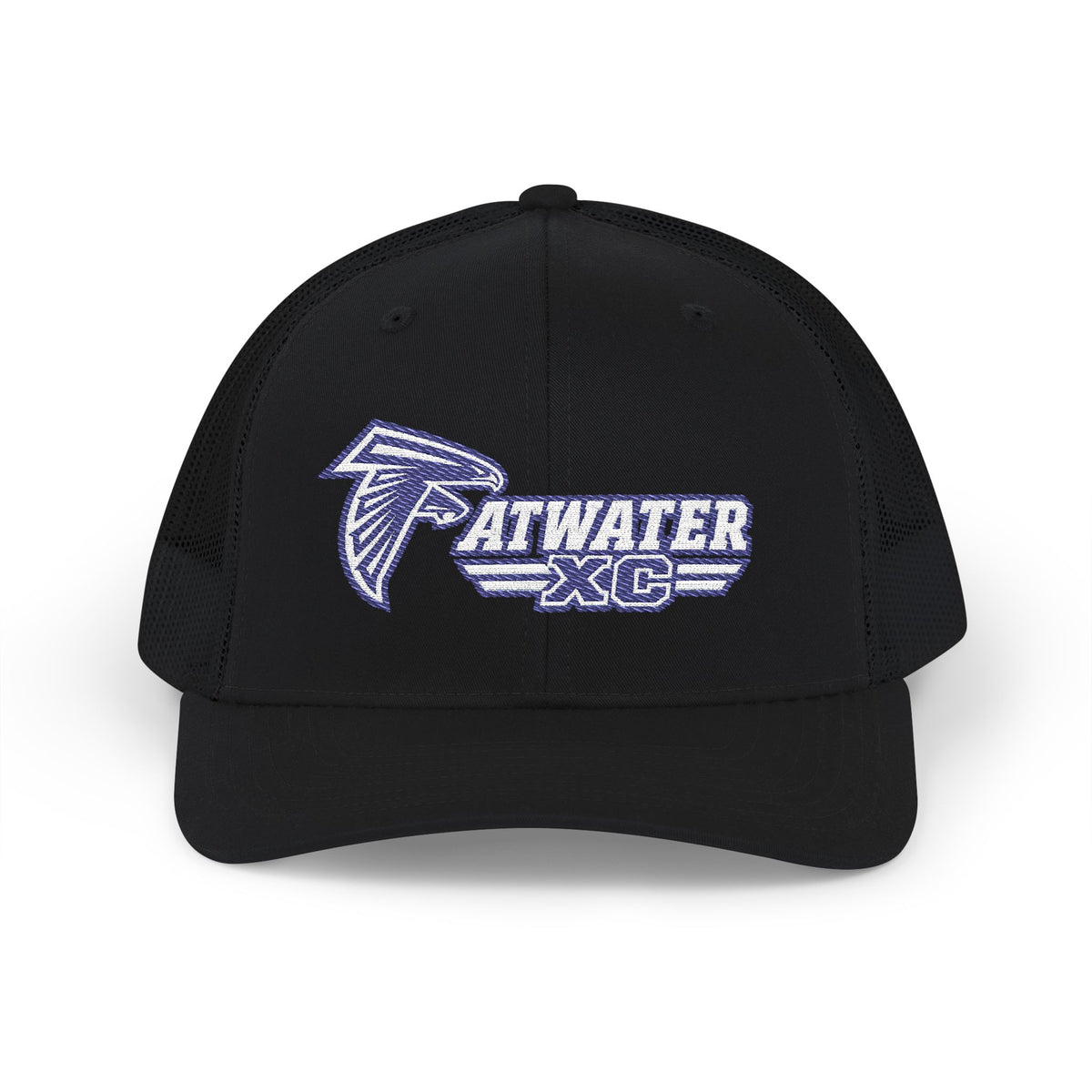 Atwater XC embroidered Richardson 112 snapback mesh hat by SLYR Apparel — product view 3