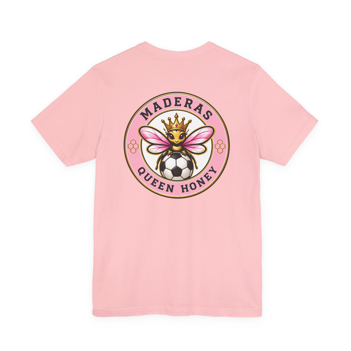 Queen Honey Soccer Tee - Maderas Graphic T‑Shirt by SLYR Apparel - product image 3