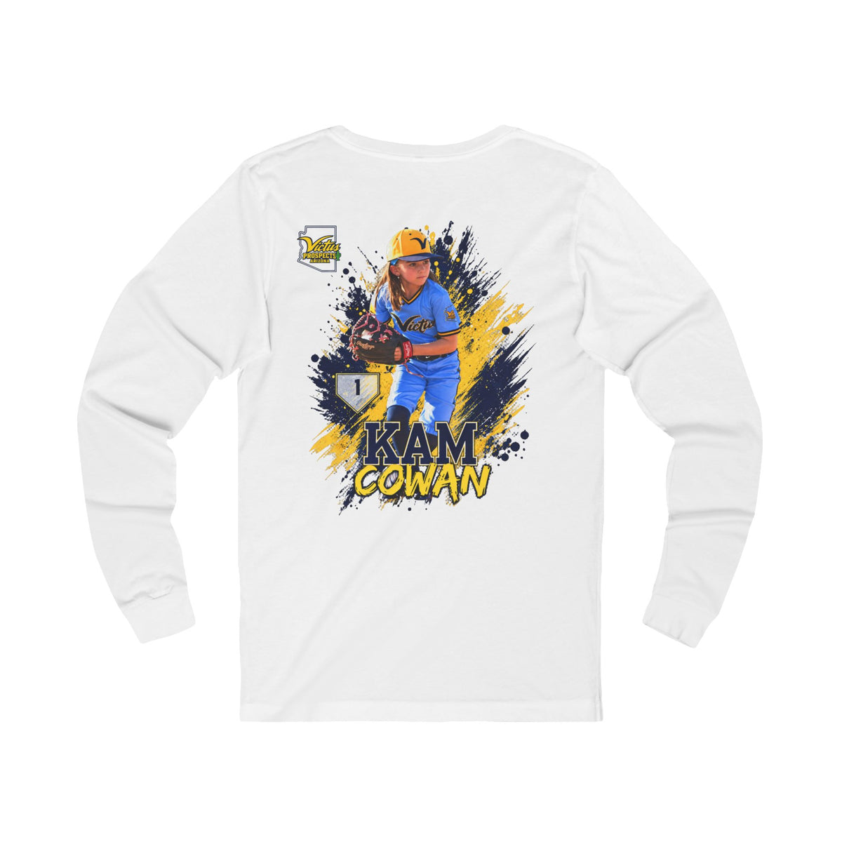 Kam Cowan baseball fan long sleeve tee - SLYR Apparel