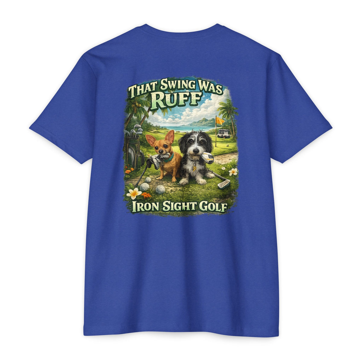 Mischief Dogs golf T-shirt by SLYR Apparel - product view 4