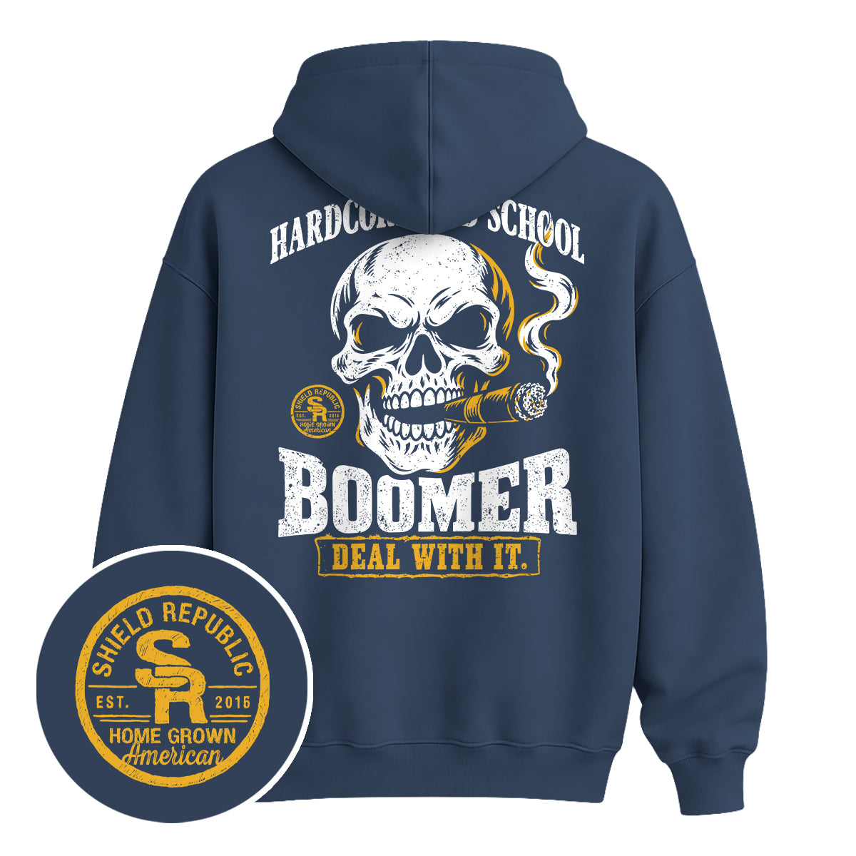 Shield Republic Hardcore, Old School, Boomer – Graphic Apparel