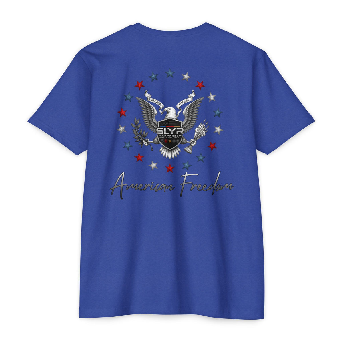 SLYR Apparel American Freedom patriotic eagle graphic T-shirt