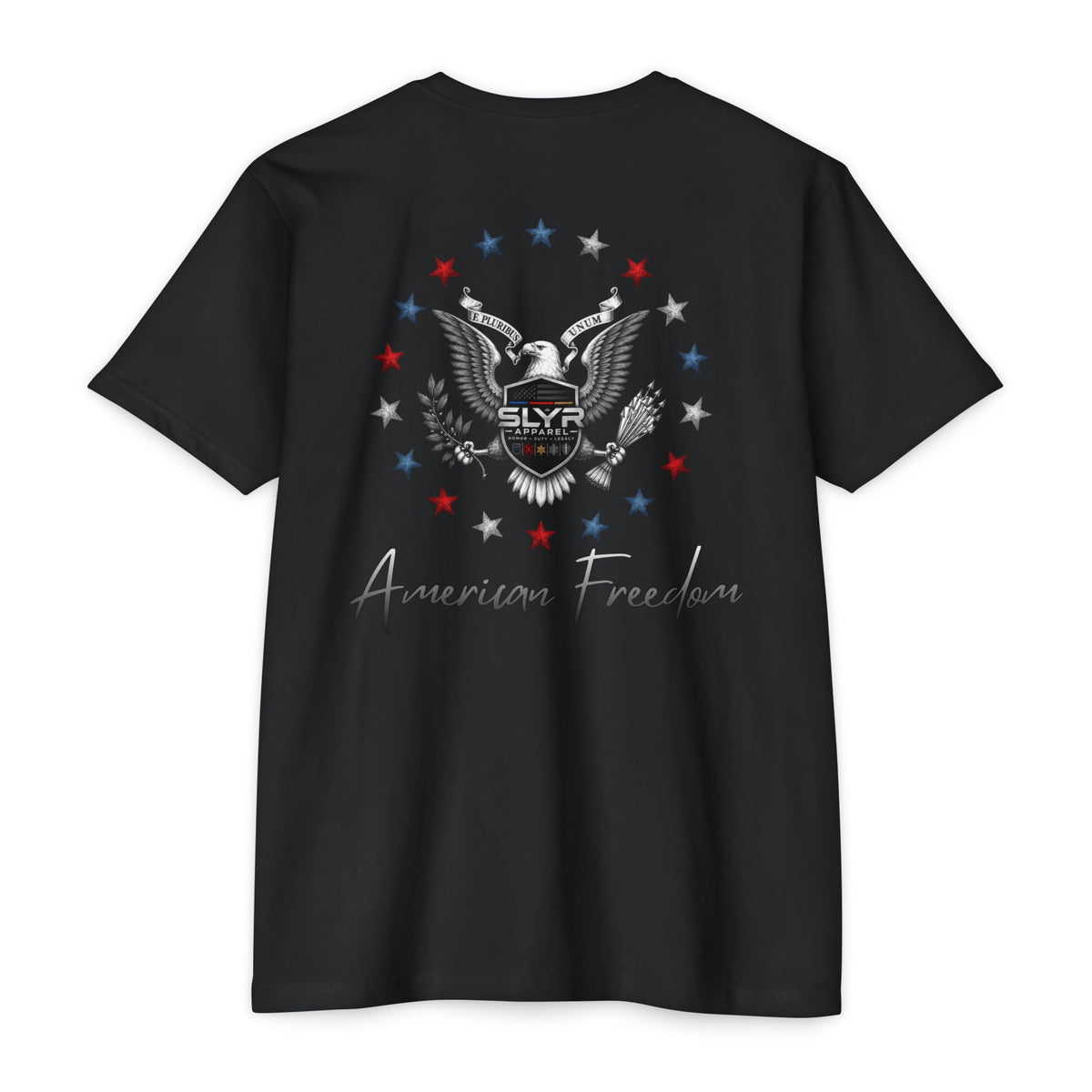 SLYR Apparel American Freedom patriotic eagle graphic T-shirt