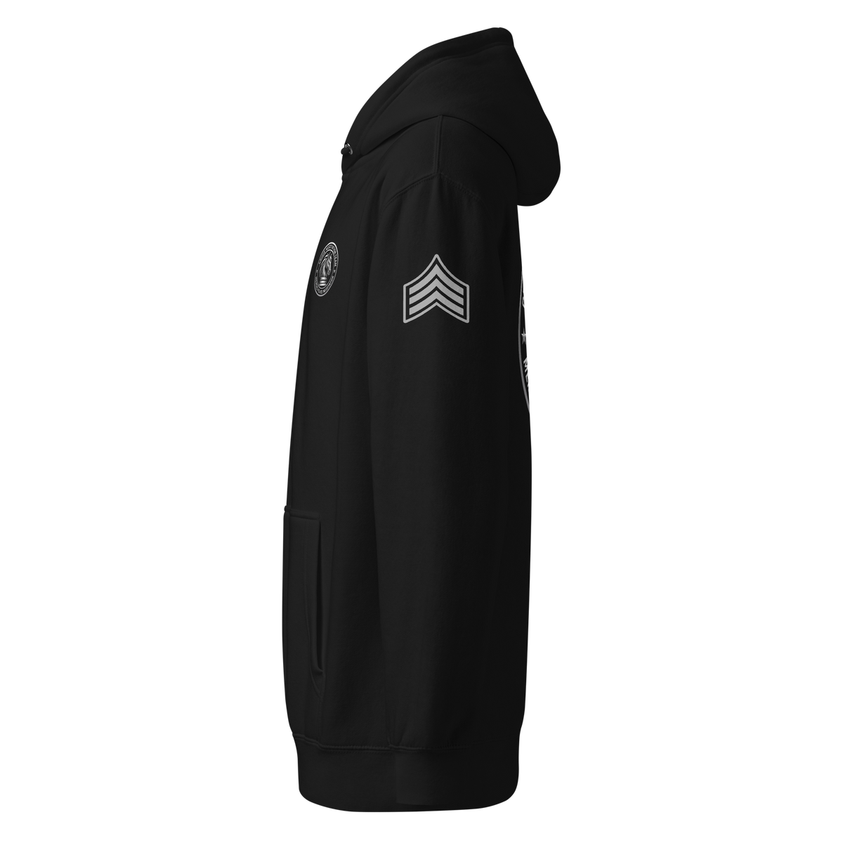 Left-side view of SLYR Apparel Crisis Negotiation Team Sergeant Hoodie