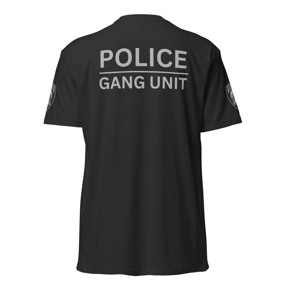 Back view of SLYR Apparel Gang Unit Officer T-Shirt – Next Level 6210