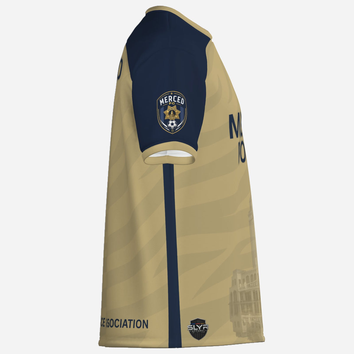 SLYR Apparel Merced FC Goalkeeper Jersey for the Merced Police Department soccer team