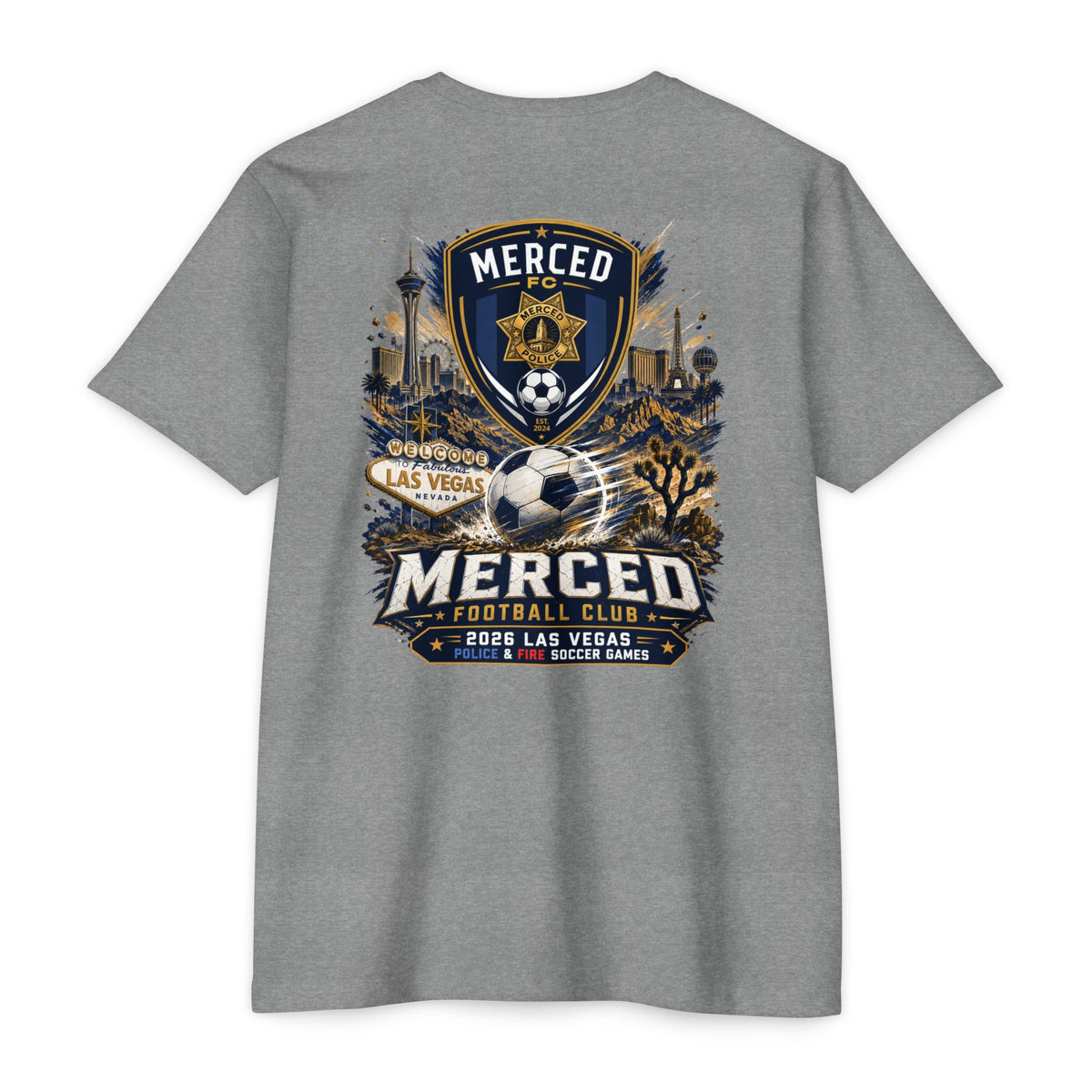 SLYR Apparel Merced FC Soccer T-Shirt – 2026 Las Vegas Football Club Tee
