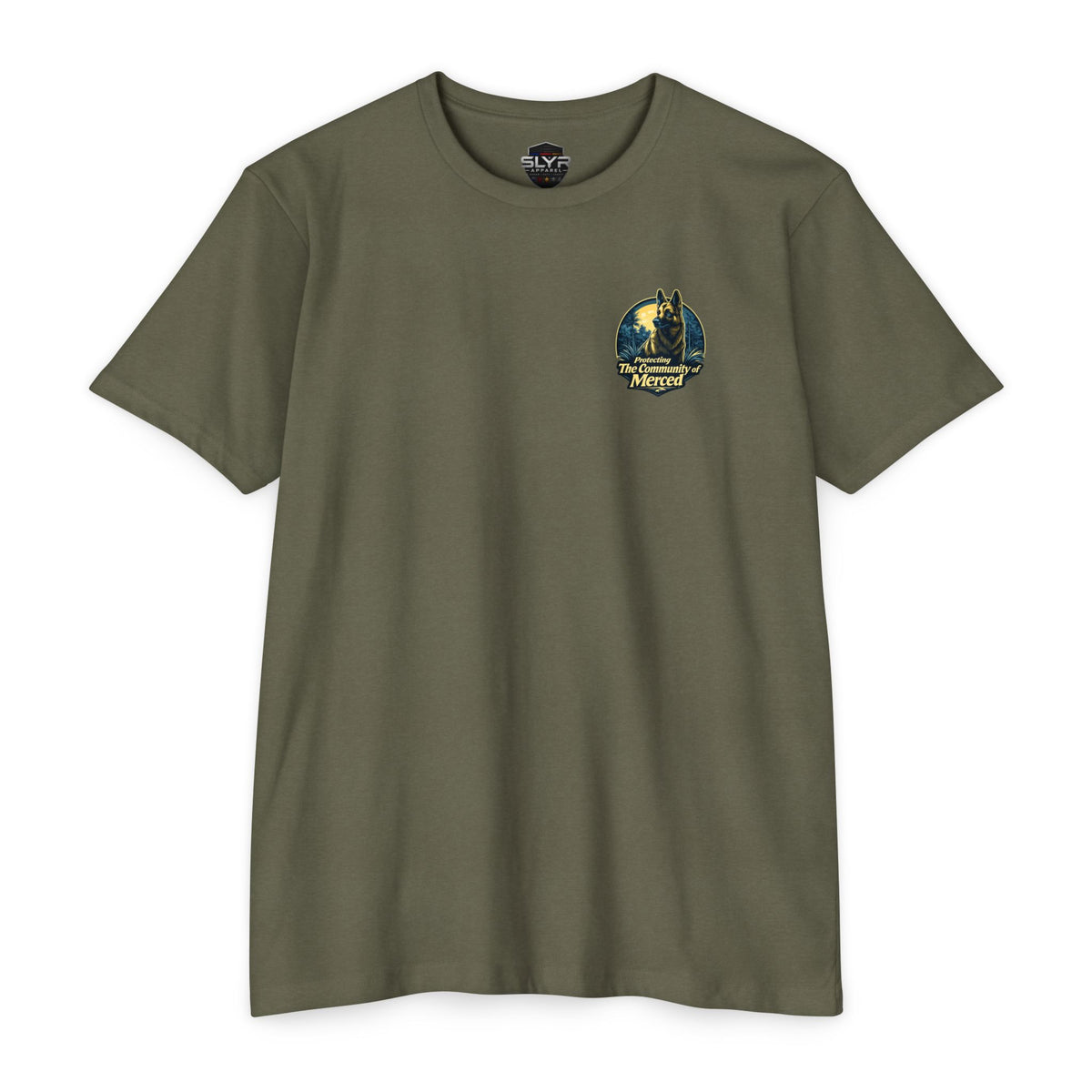 SLYR Apparel Merced Police K9 T-Shirt – Protecting the Community of Merced
