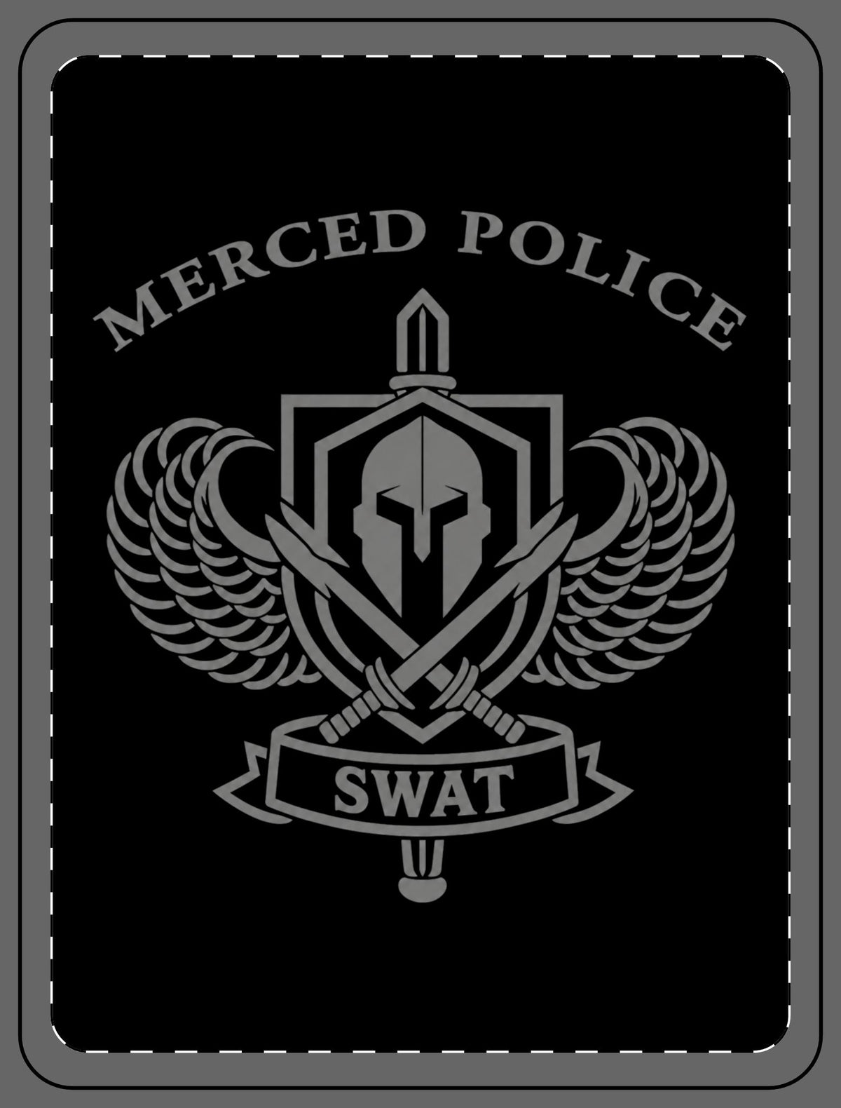 SLYR Apparel Merced Police SWAT Fleece Blanket
