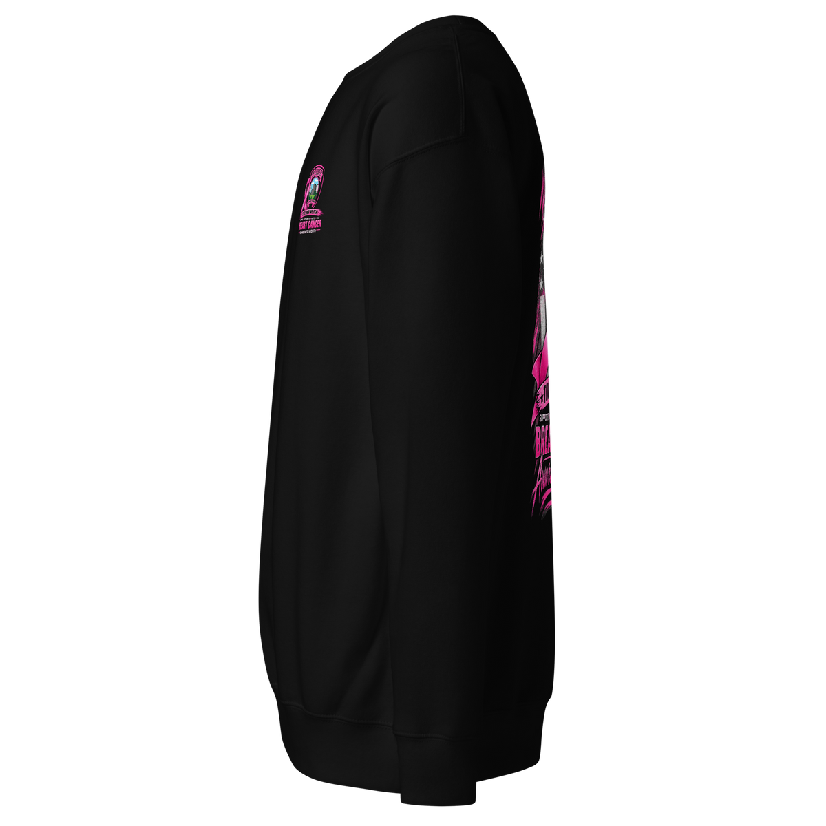 MPD Breast Cancer Awareness Sweatshirt by SLYR Apparel – left view