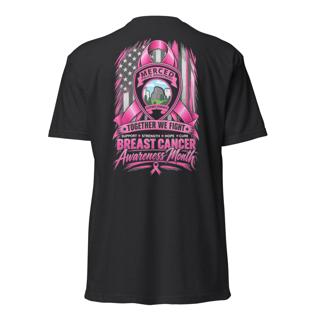 MPD Breast Cancer Awareness T-Shirt by SLYR Apparel – back view