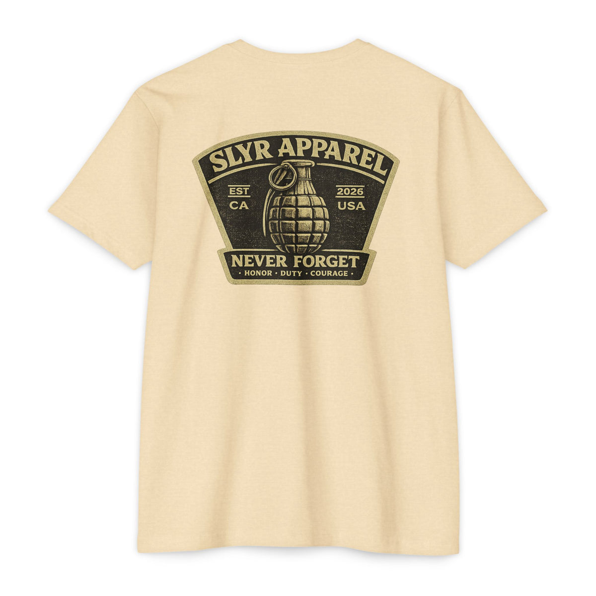 SLYR Apparel Never Forget Honor Duty Courage T-Shirt