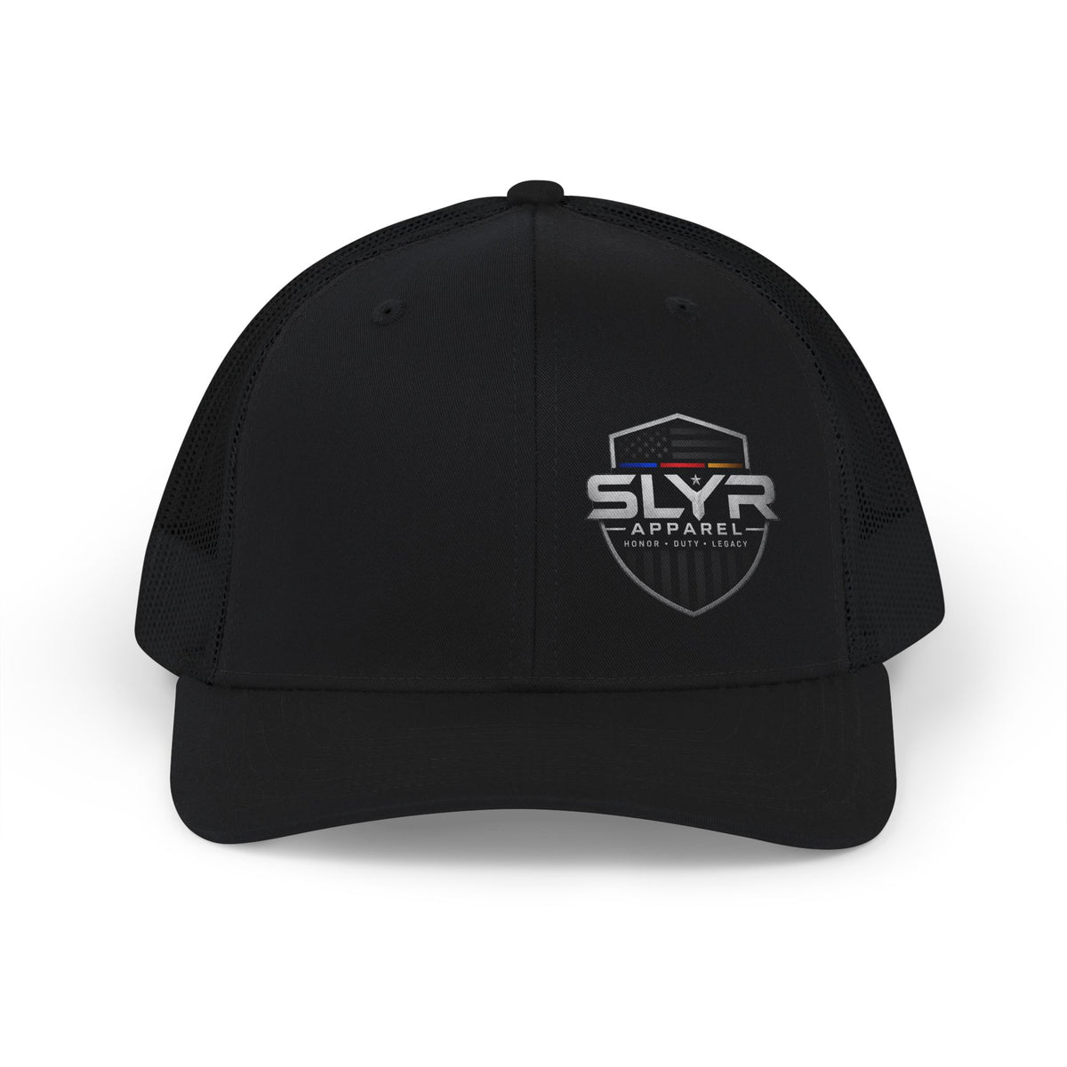 SLYR Apparel logo mesh snapback trucker cap