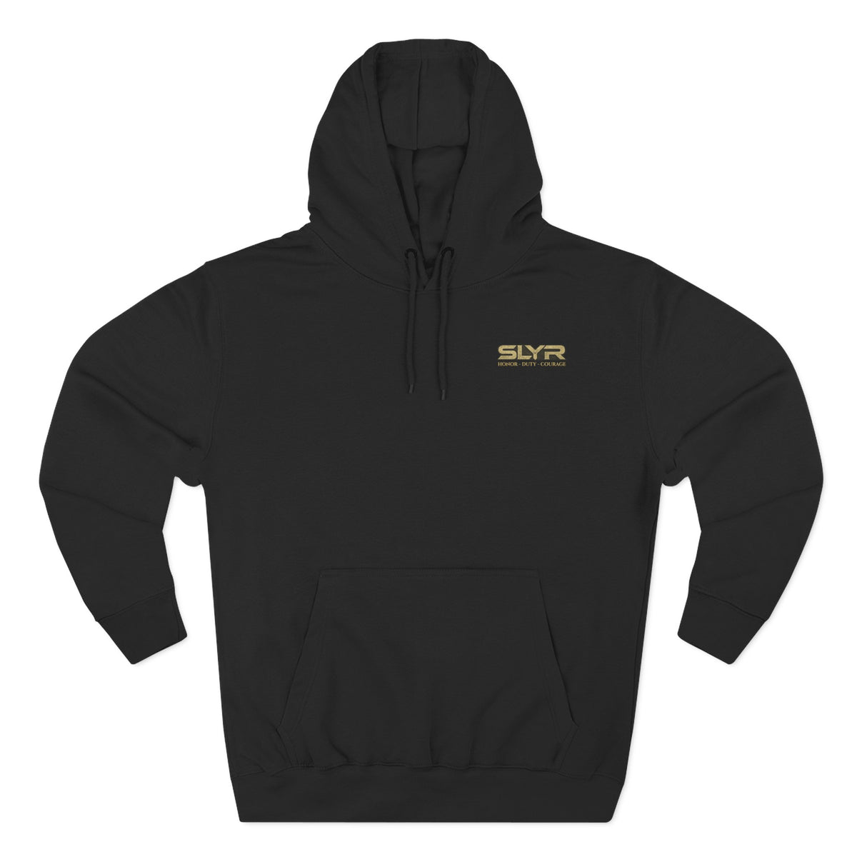 SLYR Apparel Never Forget grenade back patch fleece hoodie
