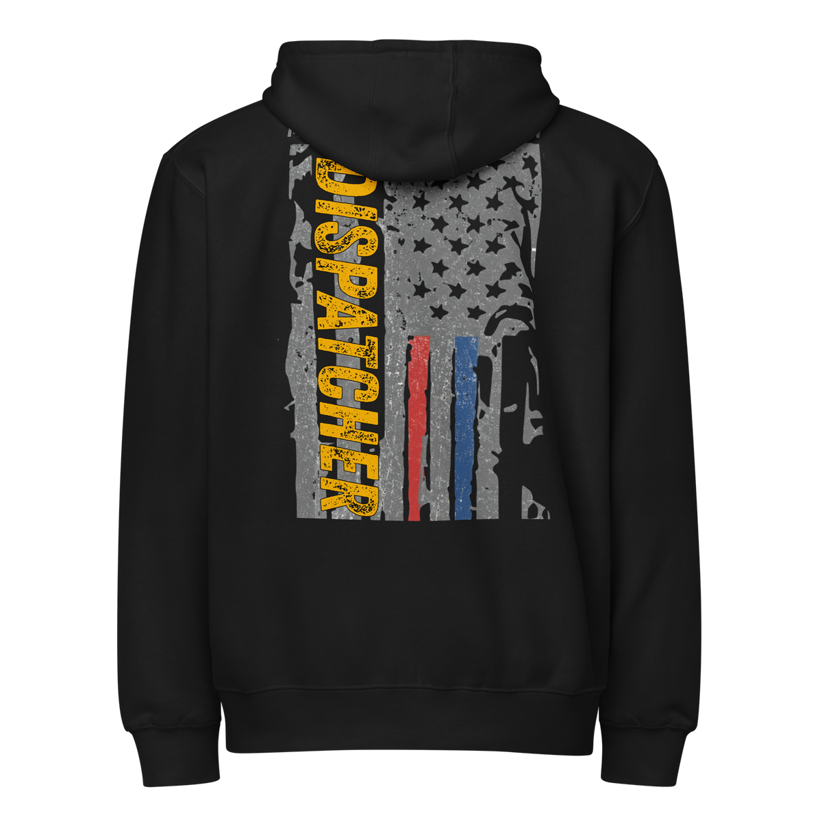 SLYR Apparel MPD Dispatch Zip-Up Hoodie – Red/Blue/Yellow