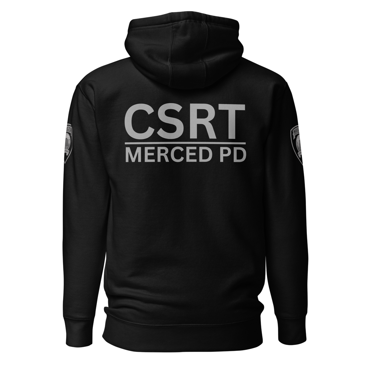 CSRT Member pullover hoodie by SLYR Apparel — back view